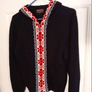 Woolrich Hooded Zip Up Sweater